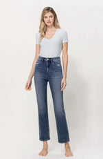 Load image into Gallery viewer, High Rise Ankle Straight Jeans - Main