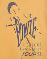 Load image into Gallery viewer, Junk Food - Yellow David Bowie 83 Tee - Close