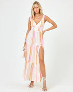 Load image into Gallery viewer, LSpace Lilkoi Dress Vaca Stripe