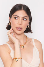 Load image into Gallery viewer, NatalieBJewelry-Big-Love-Gold-Necklace-03