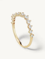 Load image into Gallery viewer, Sophie Ratner Half Band Diamond Swell Ring Main Top