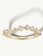 Load image into Gallery viewer, Sophie Ratner Half Band Diamond Swell Ring High