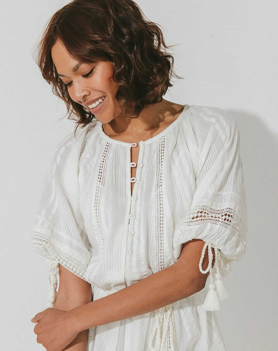 Cleobella - Alba Mini Dress - Ivory