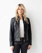 Load image into Gallery viewer, Amsterdam Heritage Urban Leather Jacket in Black