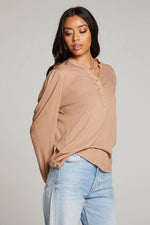 Load image into Gallery viewer, Chaser Lotus Warm Taupe Long Sleeve