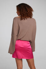 Load image into Gallery viewer, chaser-diamond-deep-taupe-long-sleeve-sweater-back
