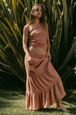 Load image into Gallery viewer, Chaser Seal Bronze Maxi Skirt