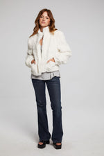 Load image into Gallery viewer, chaser-starry-white-faux-fur-jacket-09