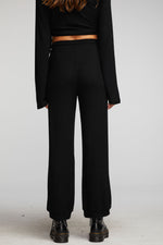 Load image into Gallery viewer, chaser-thermal-waffle-blouson-hem-joggers-back-black