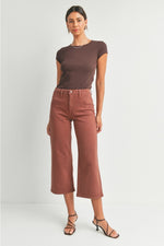 Load image into Gallery viewer, Just Black Denim Trouser in Walnut