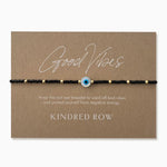 Load image into Gallery viewer, Kindred Row Evil Eye Bracelet Black