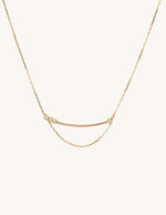 Load image into Gallery viewer, Sophie Ratner Asymmetrical Diamond Bar Necklace