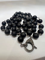 Load image into Gallery viewer, Black Lava Necklace