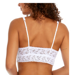 Load image into Gallery viewer, v-neck-retro-lace-bralette-in-white-back