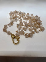Load image into Gallery viewer, White Moonstone Gold Necklace