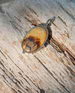 Load image into Gallery viewer, Brown Yellow Agate Diamond Pendants