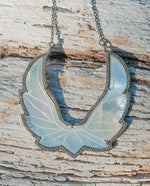 Load image into Gallery viewer, Double Wing Mother-of-Pearl Diamond Pendant