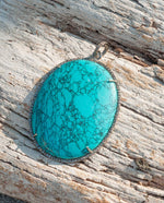 Load image into Gallery viewer, Large Turquoise Diamond Pendant 2