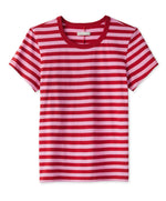 Load image into Gallery viewer, Outerknown - Sojourn Boy Tee - Stripe Primrose - Main
