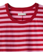Load image into Gallery viewer, Outerknown - Sojourn Boy Tee - Stripe Primrose - Close
