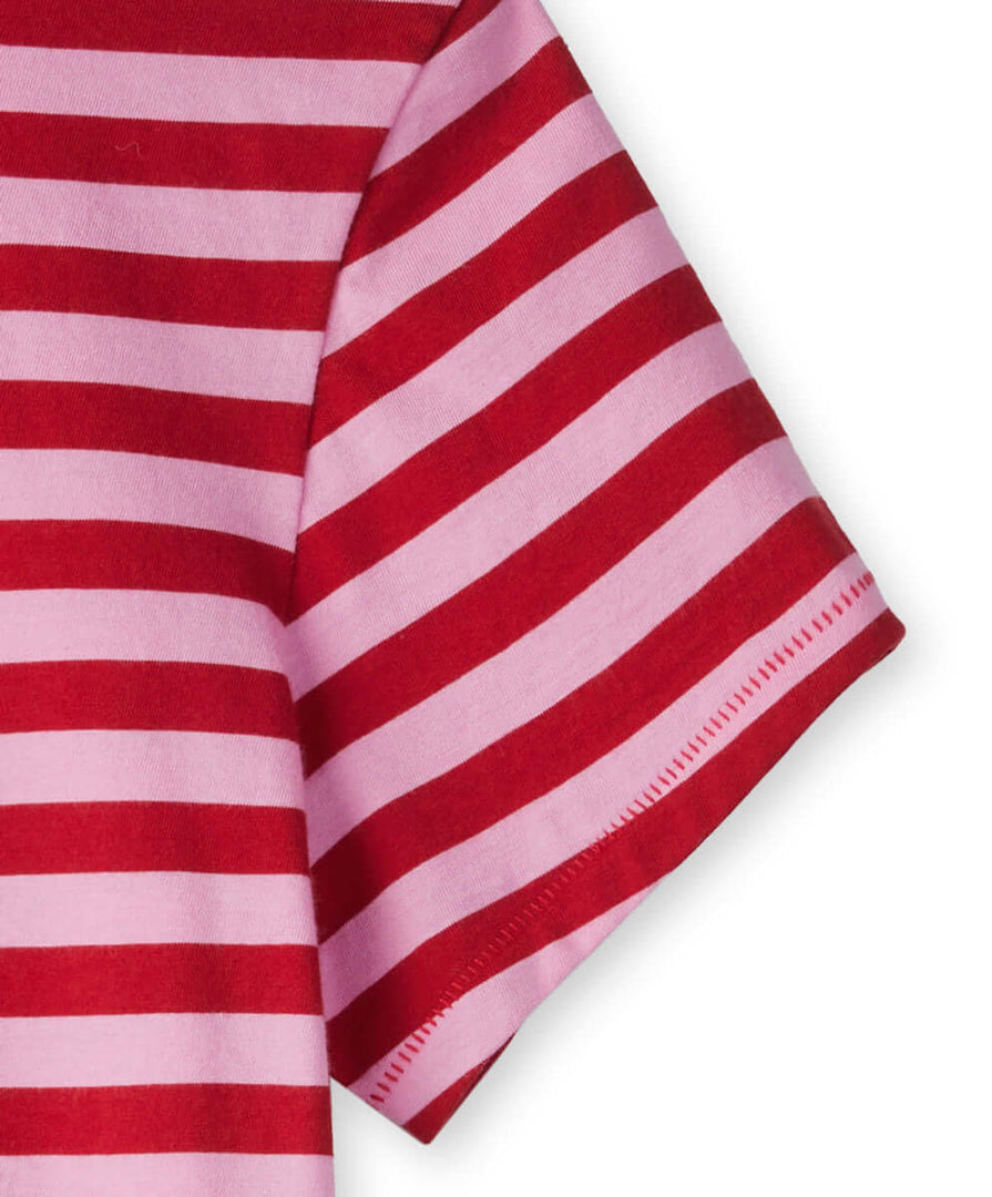 Outerknown - Sojourn Boy Tee - Stripe Primrose - Texture