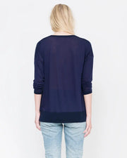 Alma Whisper Weight Cashmere Top - Back