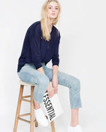 Load image into Gallery viewer, Alma Whisper Weight Cashmere Top - Model
