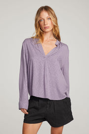 Chaser Brand Denver Blouse Purple