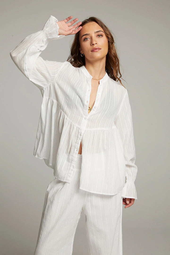 Chaser Dolphin White Button Down