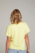Load image into Gallery viewer, Chaser Gator Lemon Linen Tee
