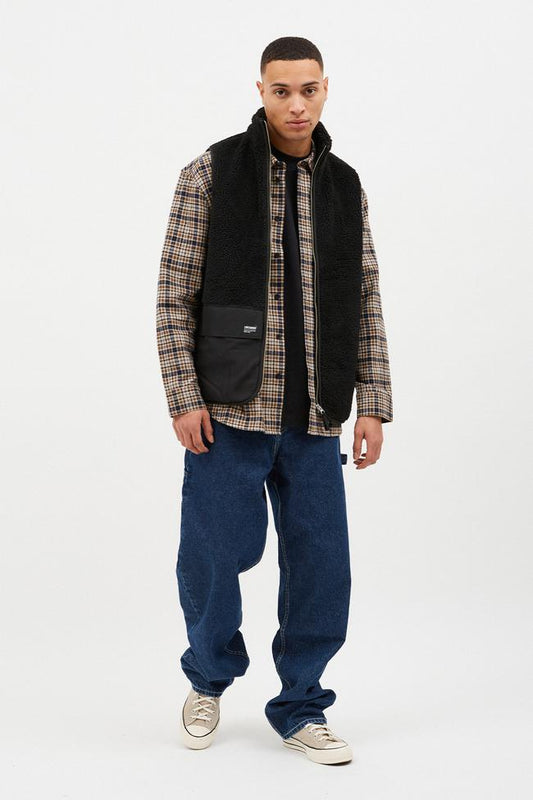 Dey Pile Vest Unisex - black
