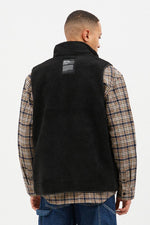 Load image into Gallery viewer, Dey Pile Vest Unisex - black
