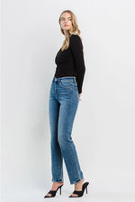 Load image into Gallery viewer, Flying Monkey High Rise Straight Leg Denim
