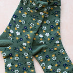 Load image into Gallery viewer, Tiepology Garden Flower Socks - Green - CU
