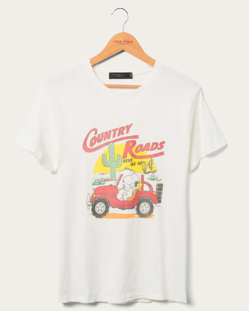 Snoopy Country Roads Vintage Tee - Front