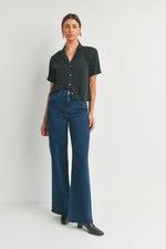 Load image into Gallery viewer, Just Black Denim Palazzo Pant
