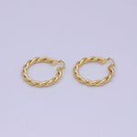 Load image into Gallery viewer, Santa Barbara Lifestyle Padaro Gold Hoop Earrings

