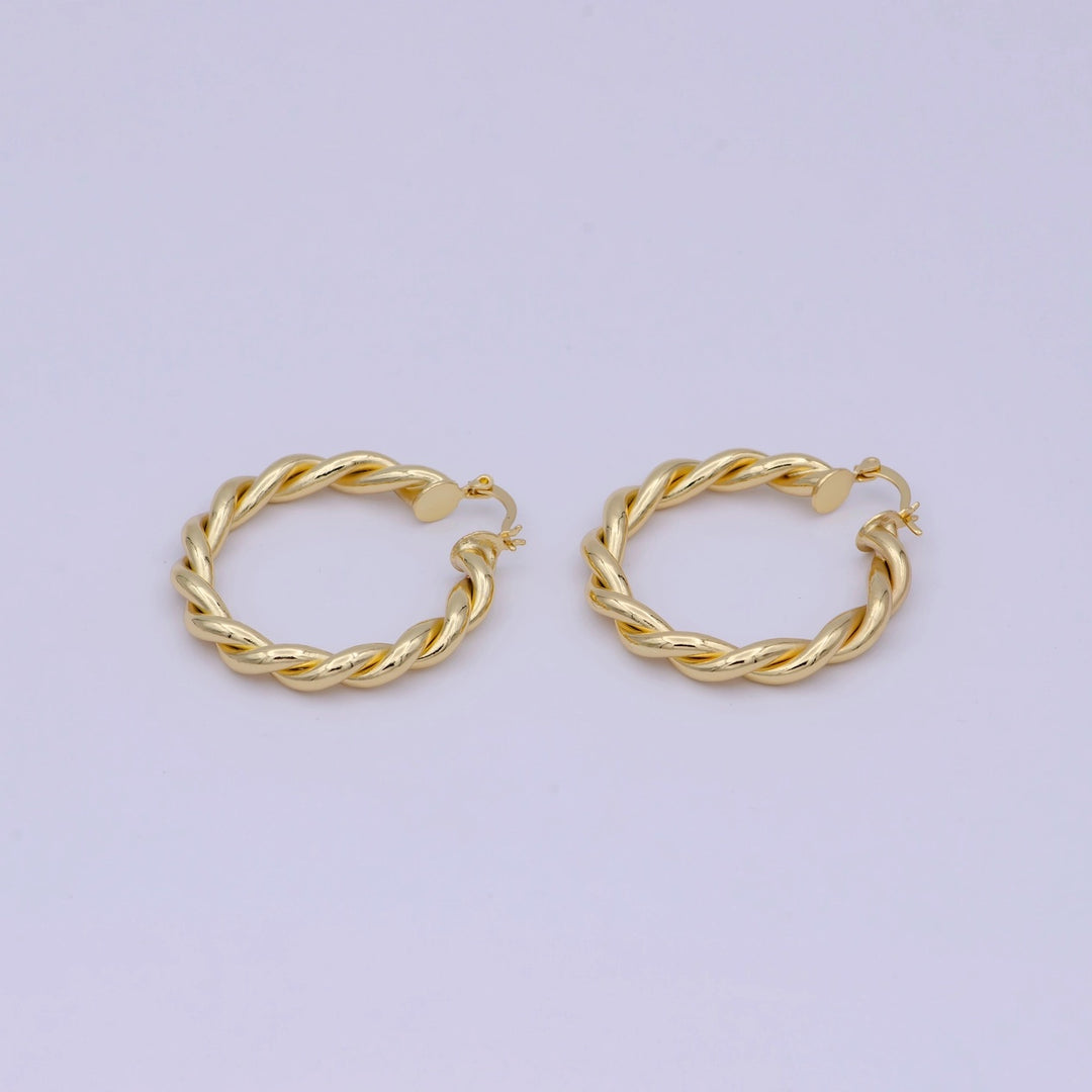 Santa Barbara Lifestyle Padaro Gold Hoop Earrings