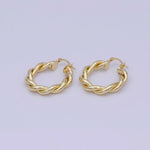 Load image into Gallery viewer, Santa Barbara Lifestyle Padaro Gold Hoop Earrings
