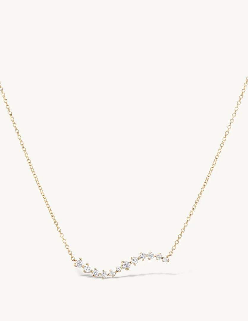 Sophie Ratner Diamond Swell Necklace
