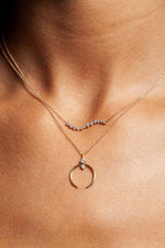 Load image into Gallery viewer, Sophie Ratner Diamond Swell Necklace with Diamonds
