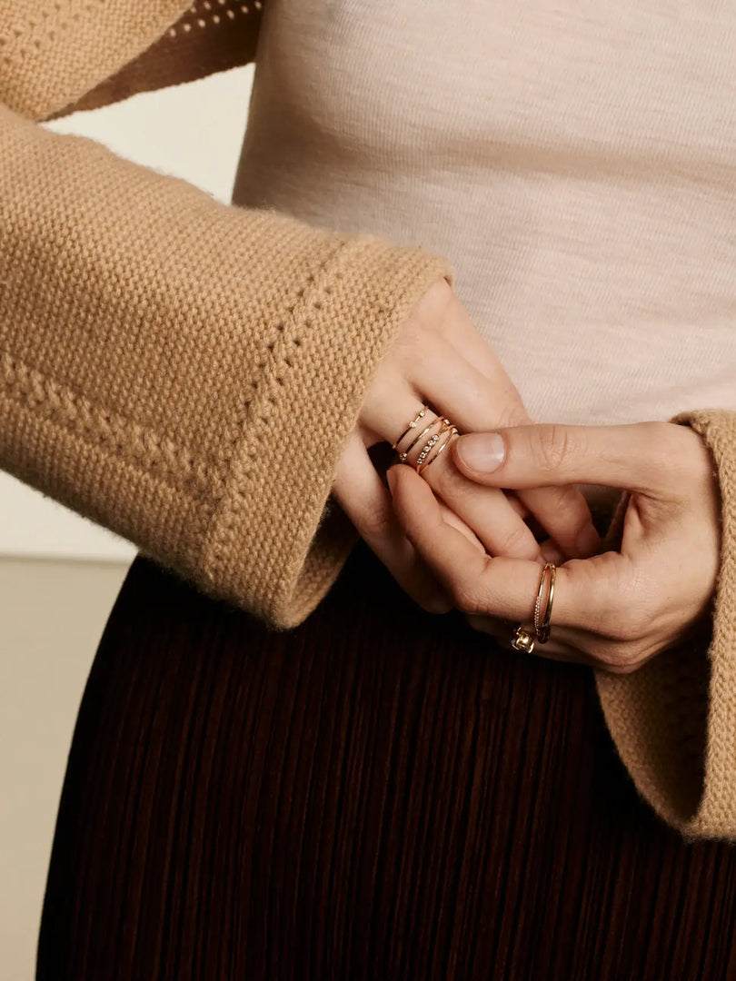 Sophie Ratner One Diamond Orbit Ring