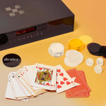Load image into Gallery viewer, Luxe Lucite Poker in Sepia Citrus - Close
