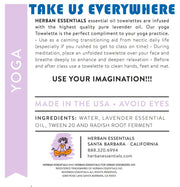 Yoga Towelettes by Herban Essentials - Details