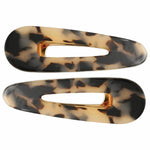 Load image into Gallery viewer, Pressed Resin Oversize Barrette in Tortoise Shell
