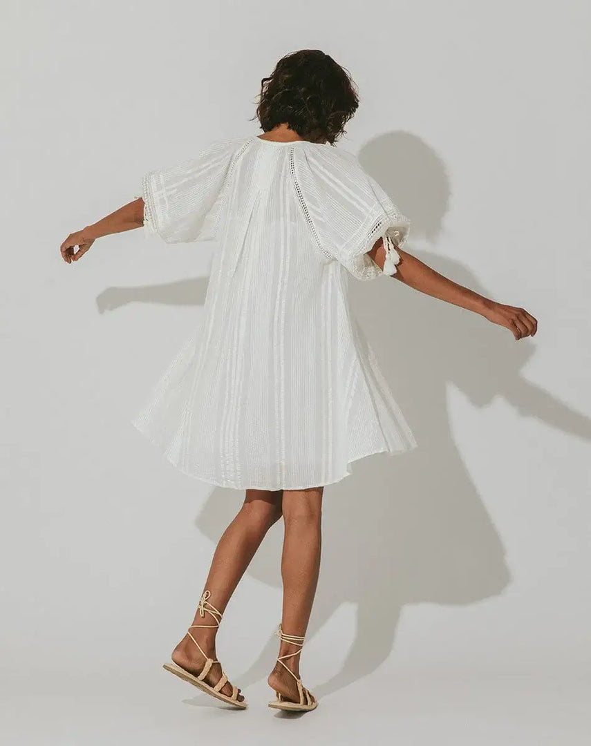 Cleobella - Alba Mini Dress - Ivory - Sands Boutique Sands Swim Cleobella - Alba Mini Dress - Ivory - Sands Boutique Sands Swim