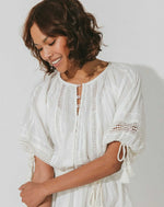 Load image into Gallery viewer, Cleobella - Alba Mini Dress - Ivory - Detail
