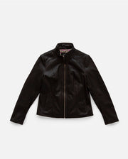 Amsterdam Heritage Urban Leather Jacket in Black