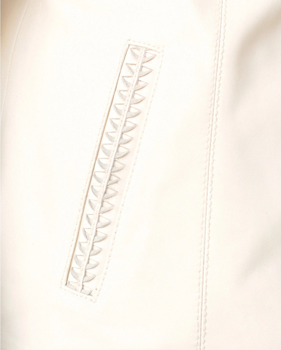 Amsterdam Heritage Cream Urban Leather Jacket