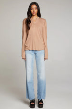 Load image into Gallery viewer, Chaser Lotus Warm Taupe Long Sleeve
